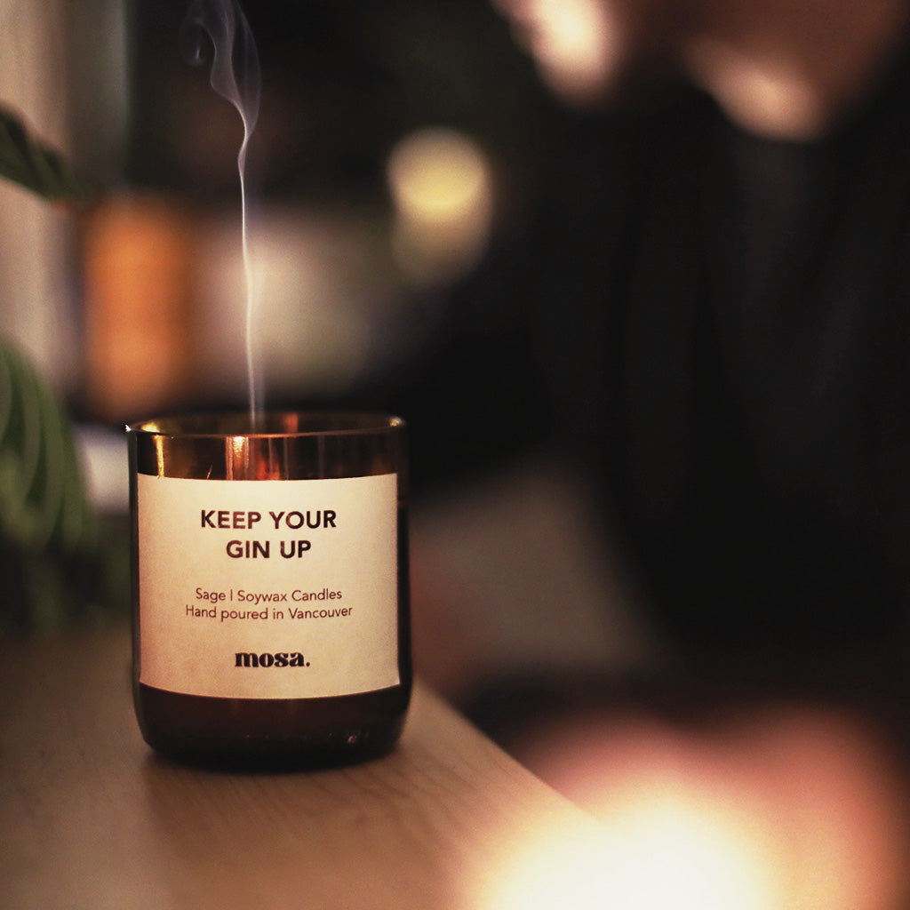 Keep Your Gin Up - Sage Candle