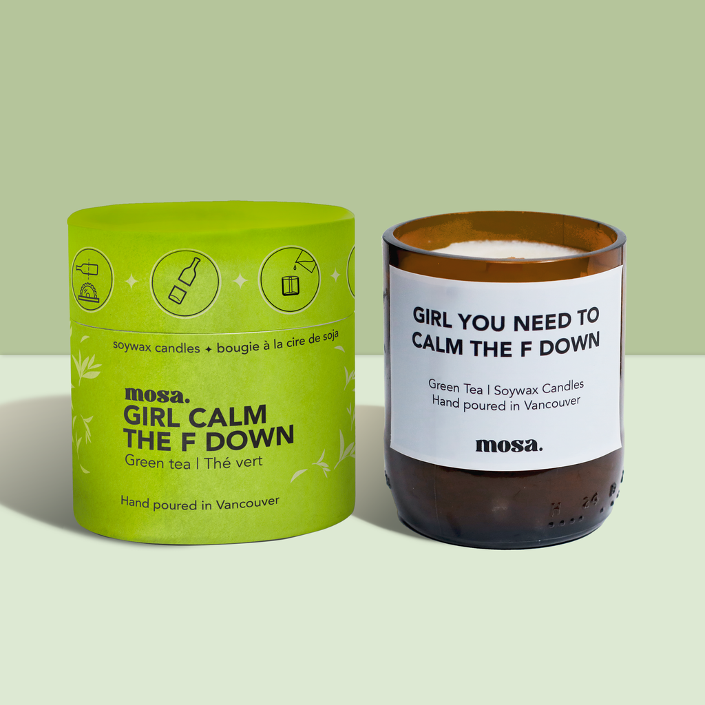 Girl Calm The F Down - Green Tea Candle