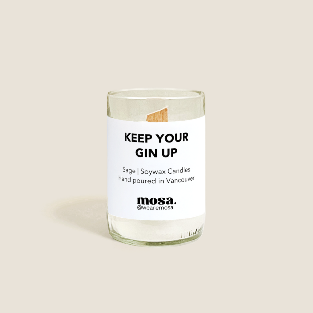 Keep Your Gin Up - Sage Candle