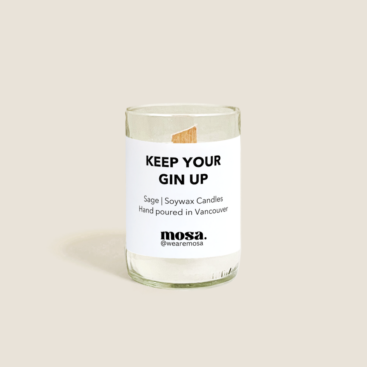 Keep Your Gin Up - Sage Candle